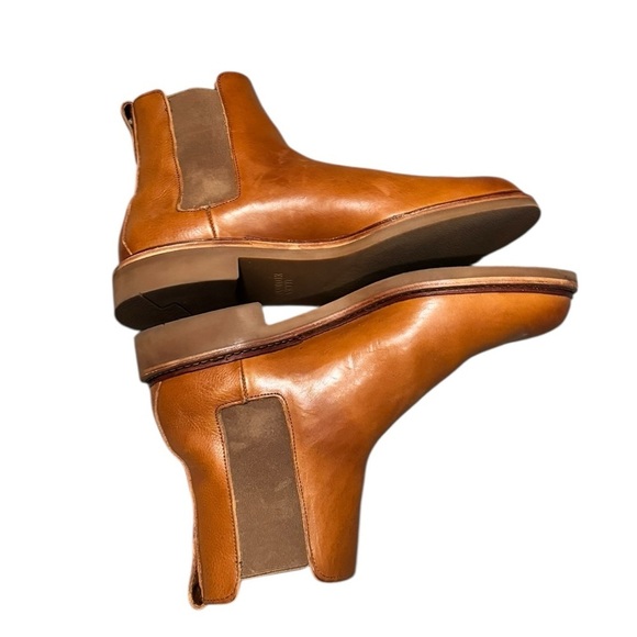Allen Edmonds Leather Chelsea Boots Cognac Classic Heritage Ankle Boot Size 11.5